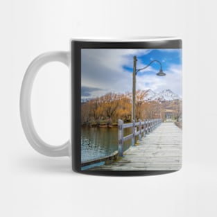 Down the wharf at Glenorchy, New Zealand Mug